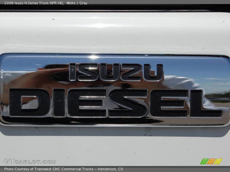 White / Gray 2008 Isuzu N Series Truck NPR HD