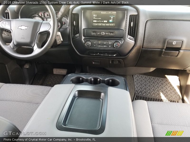 Summit White / Dark Ash/Jet Black 2018 Chevrolet Silverado 1500 Custom Crew Cab 4x4