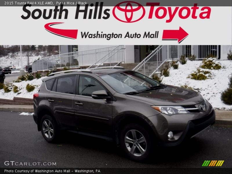 Pyrite Mica / Black 2015 Toyota RAV4 XLE AWD