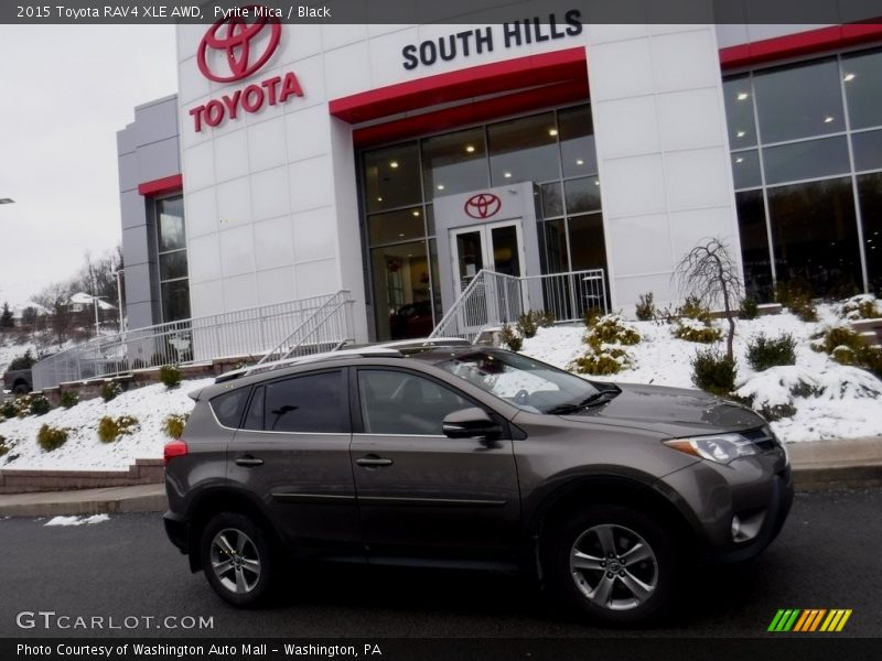 Pyrite Mica / Black 2015 Toyota RAV4 XLE AWD