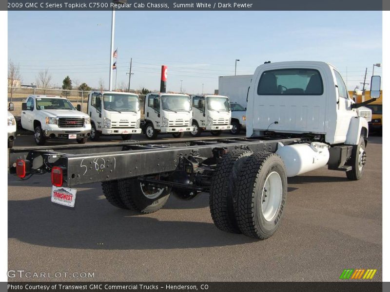 Summit White / Dark Pewter 2009 GMC C Series Topkick C7500 Regular Cab Chassis