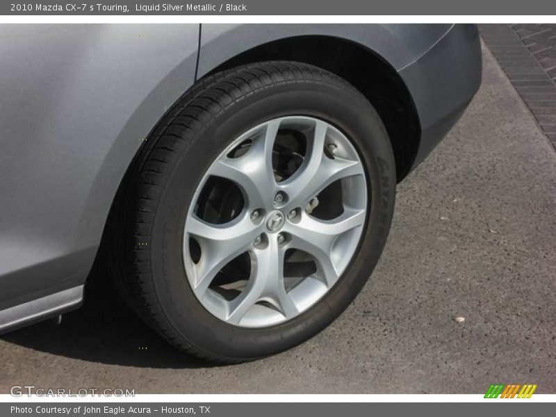 Liquid Silver Metallic / Black 2010 Mazda CX-7 s Touring