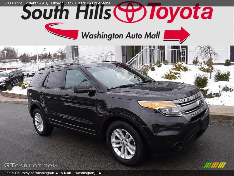 Tuxedo Black / Medium Light Stone 2014 Ford Explorer 4WD