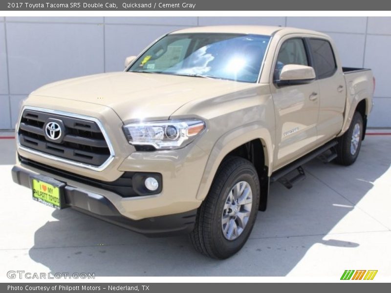 Quicksand / Cement Gray 2017 Toyota Tacoma SR5 Double Cab