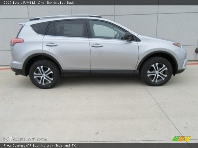Silver Sky Metallic / Black 2017 Toyota RAV4 LE