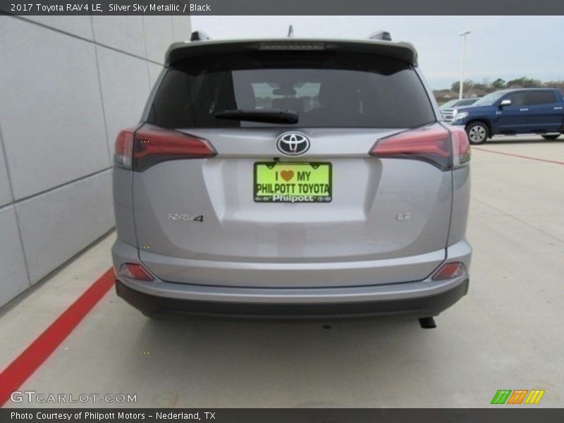 Silver Sky Metallic / Black 2017 Toyota RAV4 LE