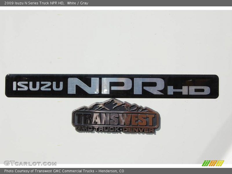 White / Gray 2009 Isuzu N Series Truck NPR HD