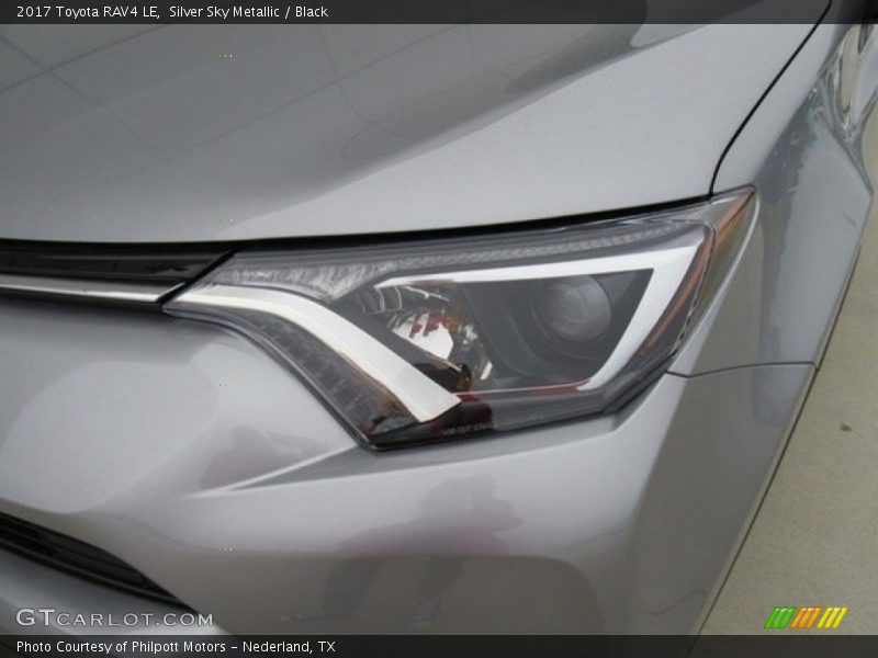 Silver Sky Metallic / Black 2017 Toyota RAV4 LE