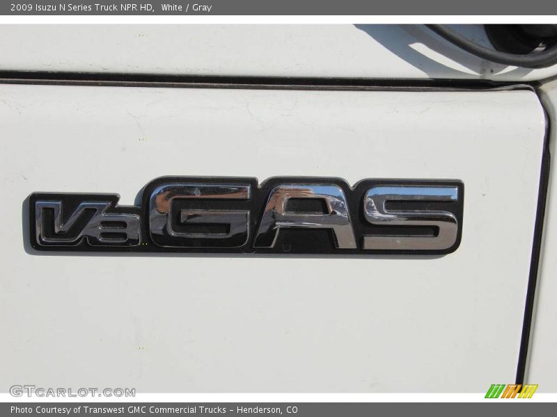White / Gray 2009 Isuzu N Series Truck NPR HD