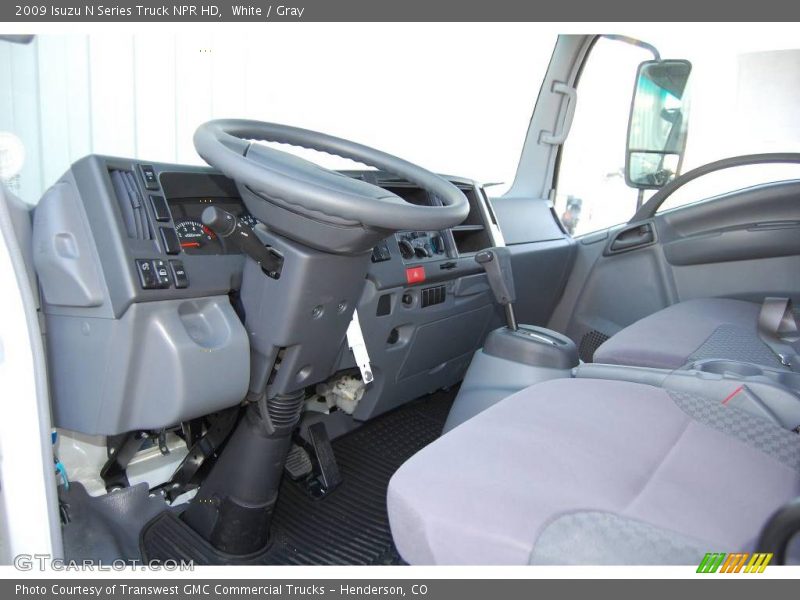 White / Gray 2009 Isuzu N Series Truck NPR HD