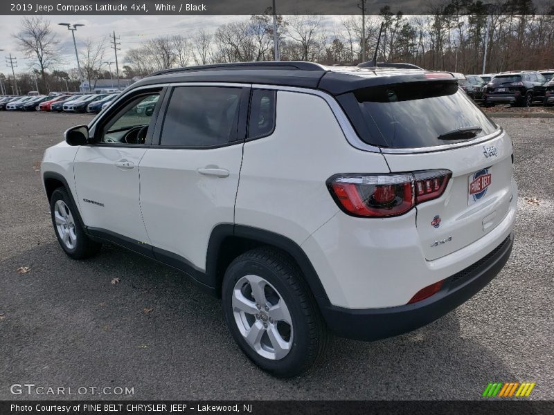 White / Black 2019 Jeep Compass Latitude 4x4
