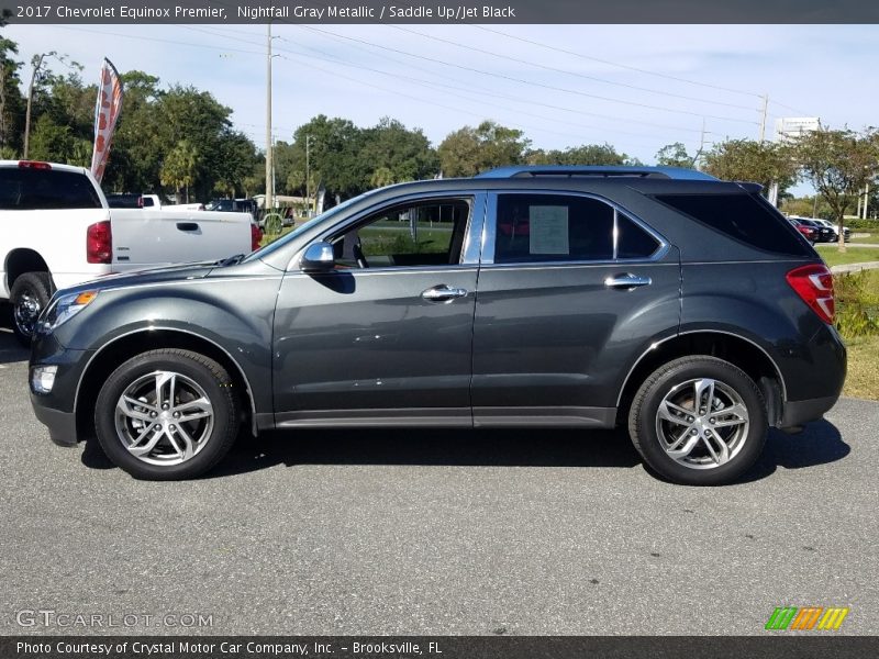 Nightfall Gray Metallic / Saddle Up/Jet Black 2017 Chevrolet Equinox Premier