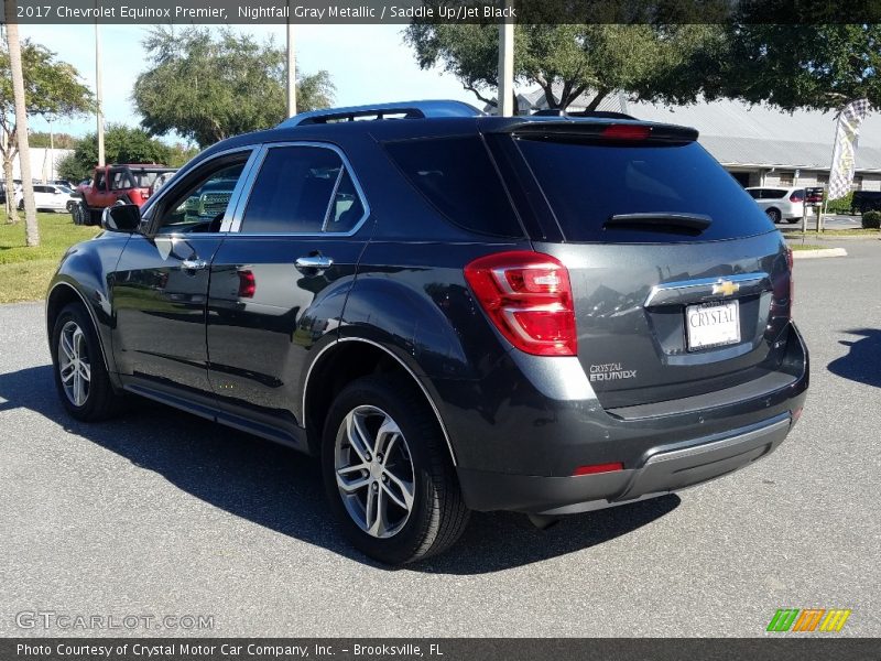 Nightfall Gray Metallic / Saddle Up/Jet Black 2017 Chevrolet Equinox Premier