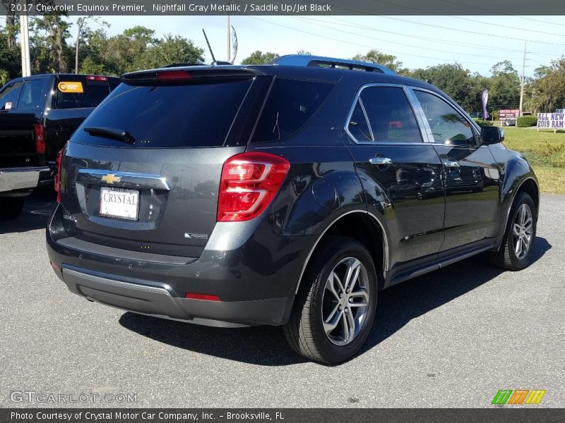 Nightfall Gray Metallic / Saddle Up/Jet Black 2017 Chevrolet Equinox Premier