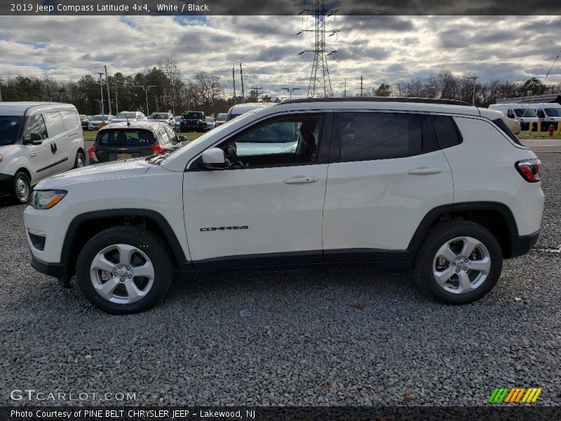 White / Black 2019 Jeep Compass Latitude 4x4