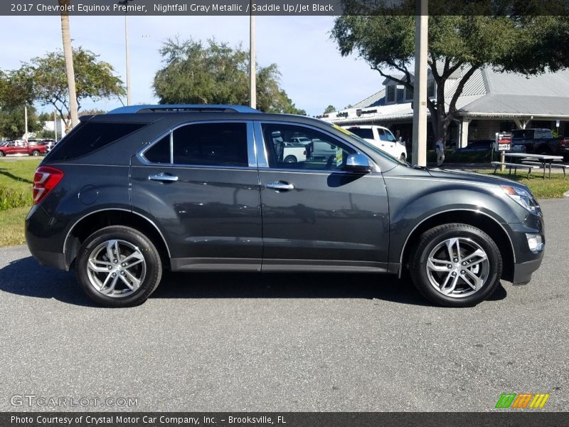 Nightfall Gray Metallic / Saddle Up/Jet Black 2017 Chevrolet Equinox Premier