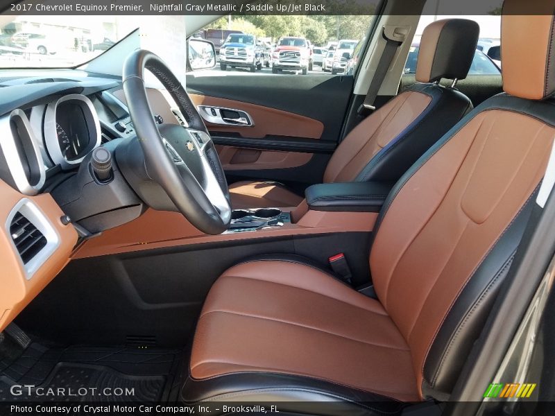 Nightfall Gray Metallic / Saddle Up/Jet Black 2017 Chevrolet Equinox Premier
