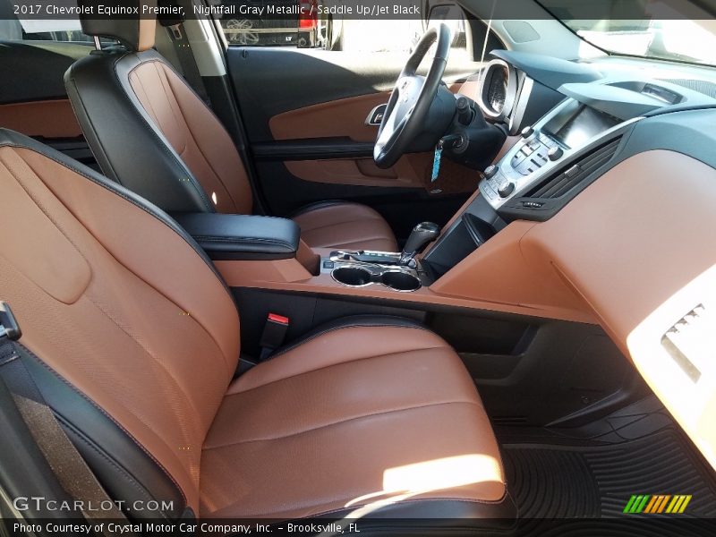 Nightfall Gray Metallic / Saddle Up/Jet Black 2017 Chevrolet Equinox Premier