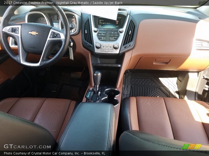 Nightfall Gray Metallic / Saddle Up/Jet Black 2017 Chevrolet Equinox Premier
