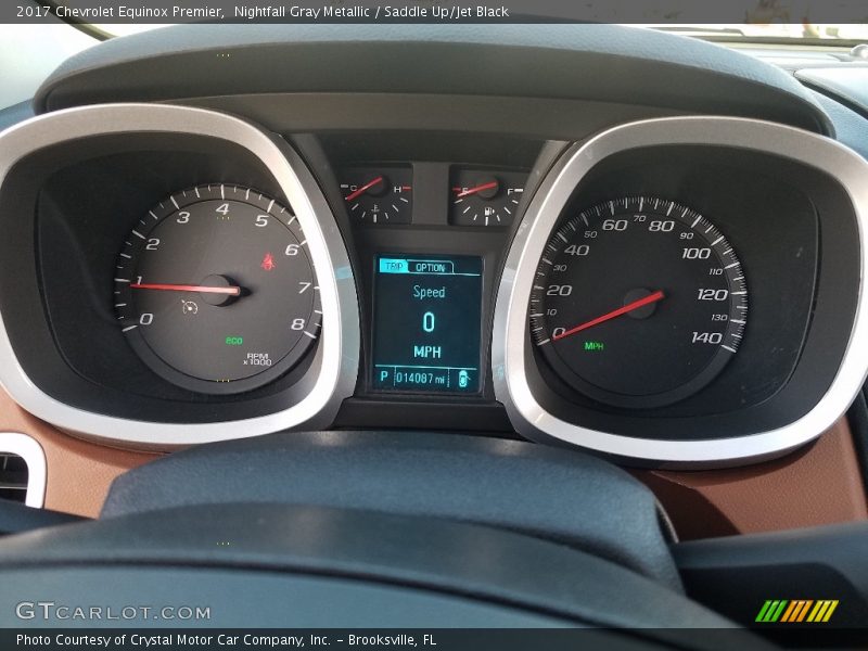 Nightfall Gray Metallic / Saddle Up/Jet Black 2017 Chevrolet Equinox Premier