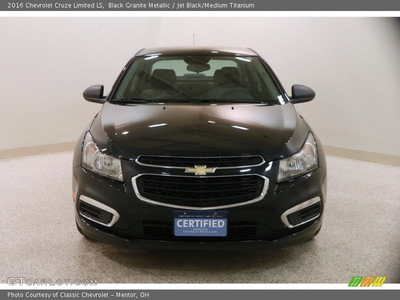 Black Granite Metallic / Jet Black/Medium Titanium 2016 Chevrolet Cruze Limited LS