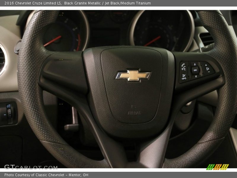 Black Granite Metallic / Jet Black/Medium Titanium 2016 Chevrolet Cruze Limited LS