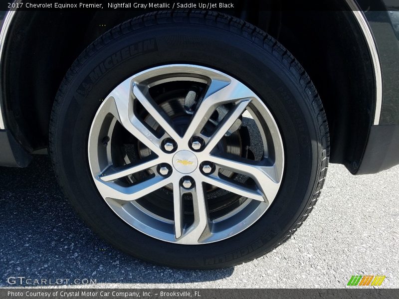 Nightfall Gray Metallic / Saddle Up/Jet Black 2017 Chevrolet Equinox Premier