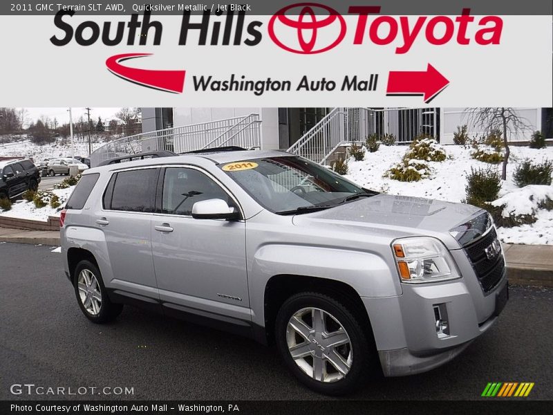 Quicksilver Metallic / Jet Black 2011 GMC Terrain SLT AWD