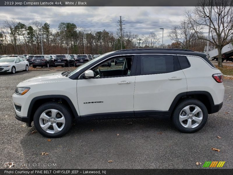 White / Black 2019 Jeep Compass Latitude 4x4