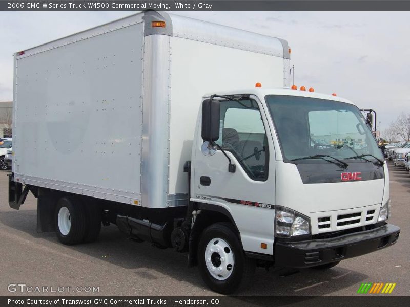 White / Gray 2006 GMC W Series Truck W4500 Commercial Moving