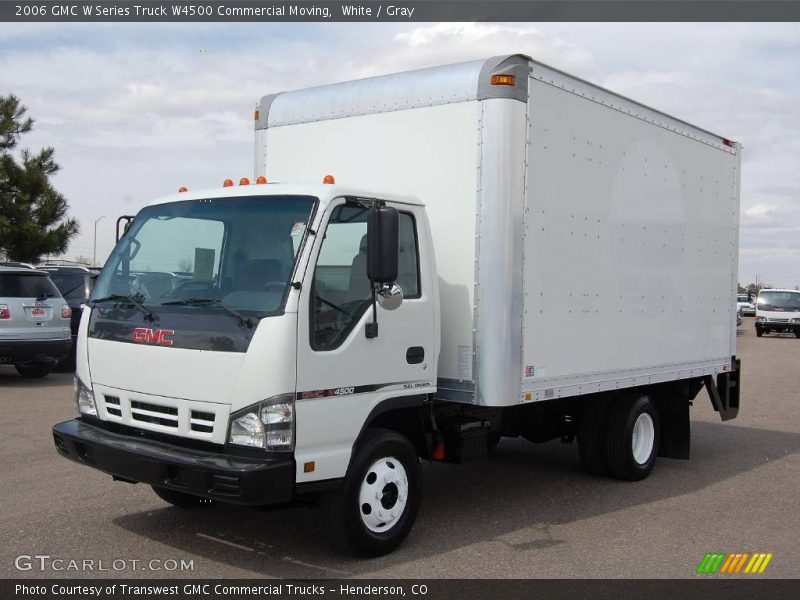 White / Gray 2006 GMC W Series Truck W4500 Commercial Moving