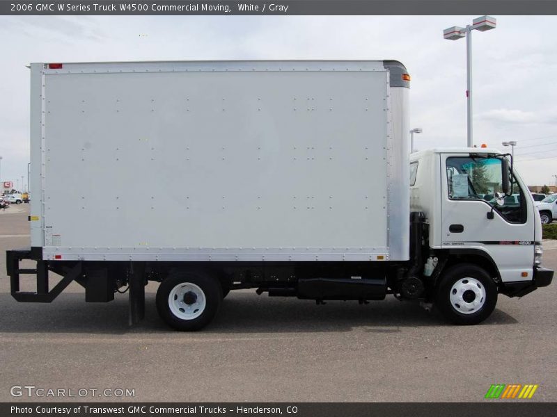 White / Gray 2006 GMC W Series Truck W4500 Commercial Moving