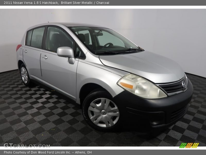 Brilliant Silver Metallic / Charcoal 2011 Nissan Versa 1.8 S Hatchback