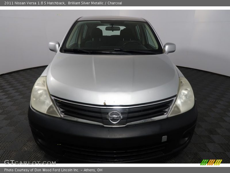 Brilliant Silver Metallic / Charcoal 2011 Nissan Versa 1.8 S Hatchback