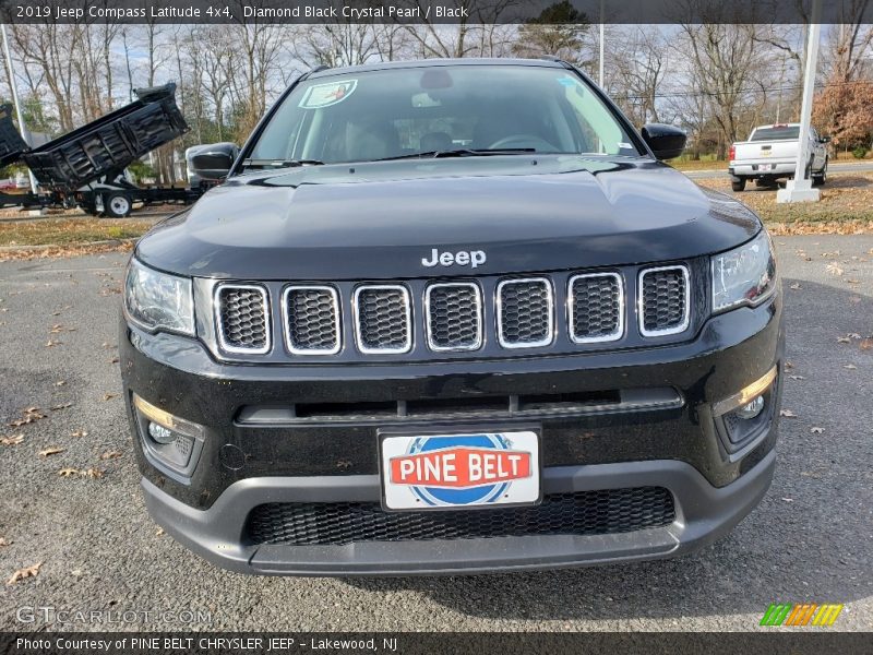 Diamond Black Crystal Pearl / Black 2019 Jeep Compass Latitude 4x4