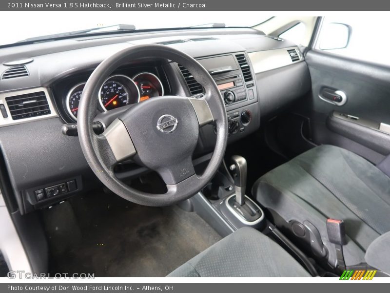 Brilliant Silver Metallic / Charcoal 2011 Nissan Versa 1.8 S Hatchback