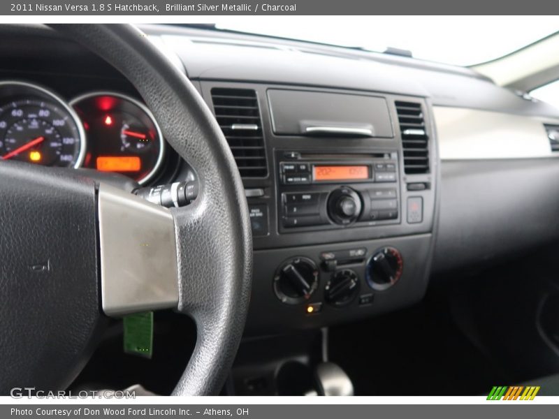 Brilliant Silver Metallic / Charcoal 2011 Nissan Versa 1.8 S Hatchback