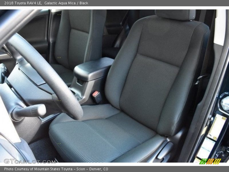 Galactic Aqua Mica / Black 2018 Toyota RAV4 LE