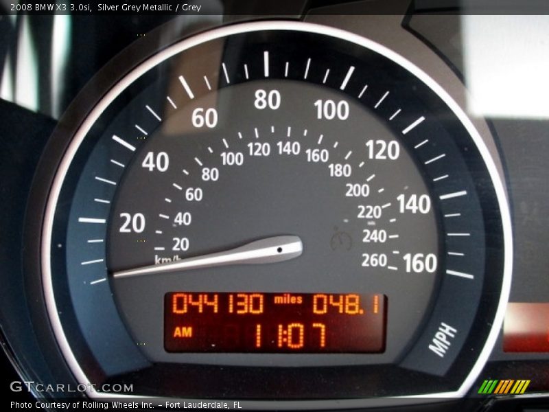 Silver Grey Metallic / Grey 2008 BMW X3 3.0si