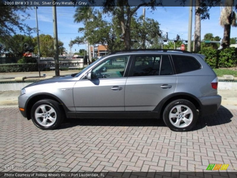 Silver Grey Metallic / Grey 2008 BMW X3 3.0si