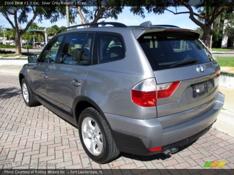 Silver Grey Metallic / Grey 2008 BMW X3 3.0si