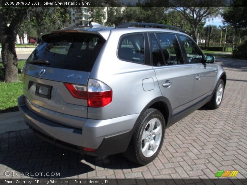 Silver Grey Metallic / Grey 2008 BMW X3 3.0si