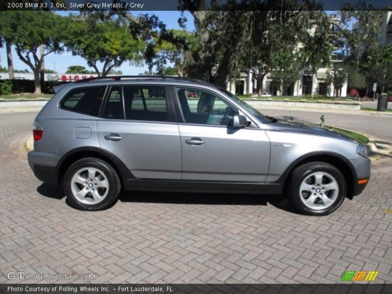 Silver Grey Metallic / Grey 2008 BMW X3 3.0si
