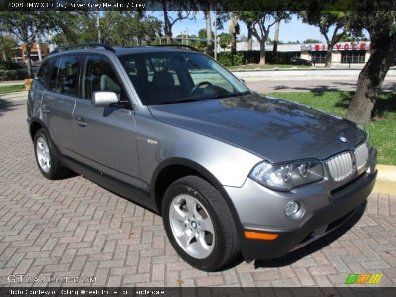 Silver Grey Metallic / Grey 2008 BMW X3 3.0si