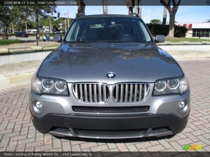 Silver Grey Metallic / Grey 2008 BMW X3 3.0si