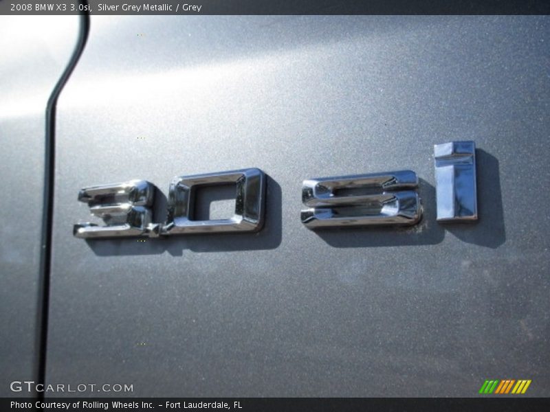 Silver Grey Metallic / Grey 2008 BMW X3 3.0si