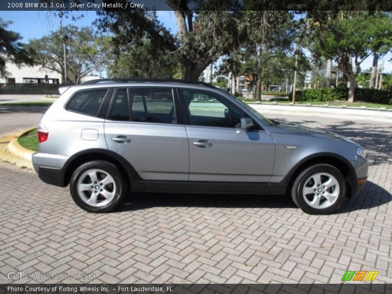 Silver Grey Metallic / Grey 2008 BMW X3 3.0si