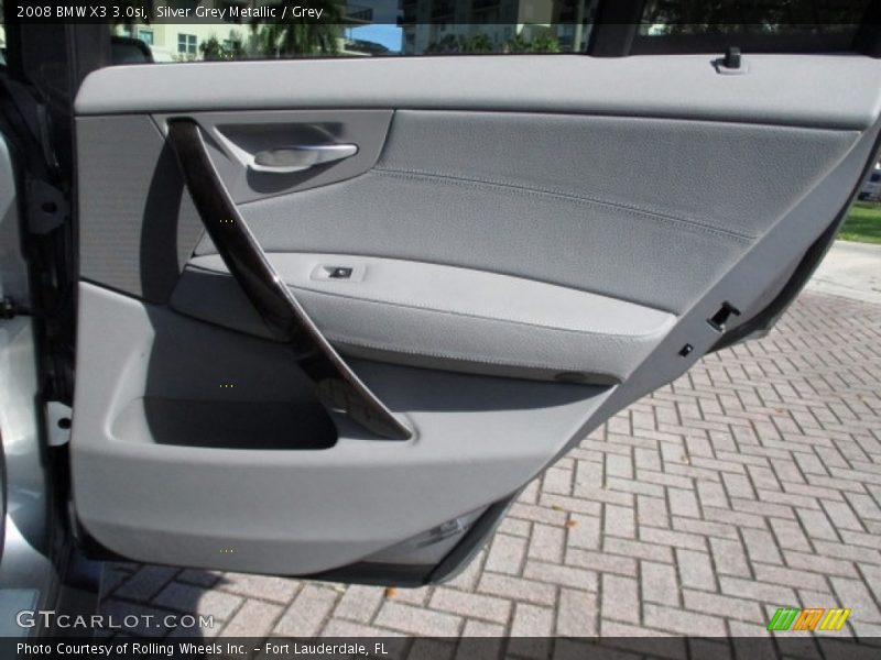 Silver Grey Metallic / Grey 2008 BMW X3 3.0si