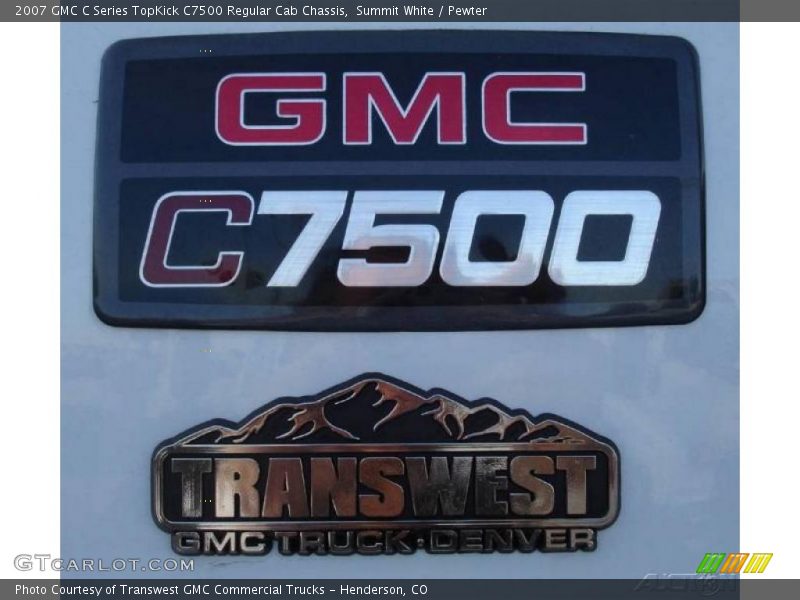 Summit White / Pewter 2007 GMC C Series TopKick C7500 Regular Cab Chassis