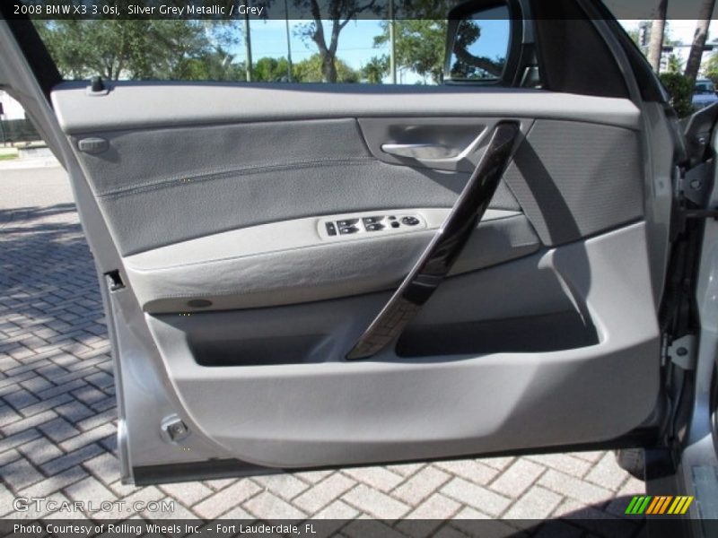 Silver Grey Metallic / Grey 2008 BMW X3 3.0si